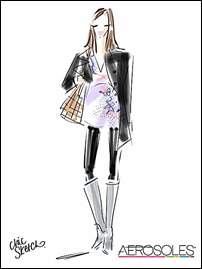 AEROSOLES Chic Sketch provides an instant personalized fashion sketch of your look.