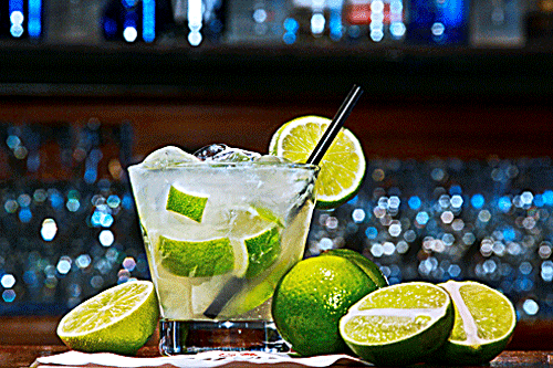 Brazilian Caipirinha drinks