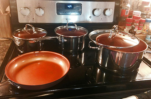 Ming Tsai NuWave Ceramic-Nonstick Induction-Ready 7-Piece Wow Cook Set