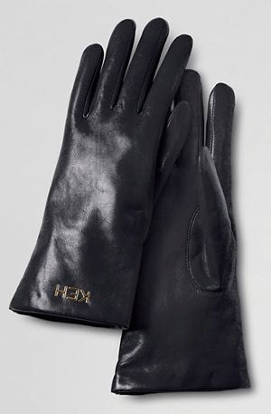 Lands End Leather Gloves